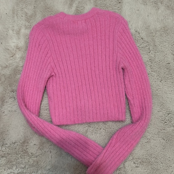 Hippie Rose - Pink Eyelash Faux Fur Sweater - Picture 3 of 3